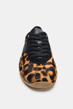 ANIMAL PRINT LEATHER TRAINERS - Zara фото 6
