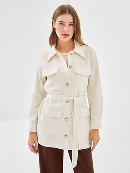 Dokulu Kad?n T?vit G?mlek Ceket