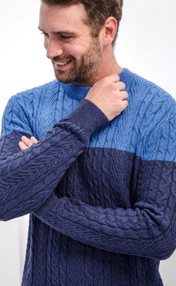 Джемпер мужской Р321-15613 синий - Primm фото 5