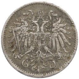 Монета 10 геллеров 1893 года Австрия