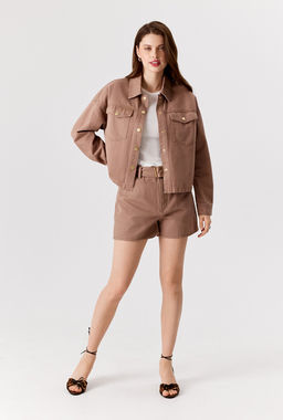 CONCEPT CLUB / Шорты джинсовые жен. Cramer_shorts светло-коричневый  фото 5