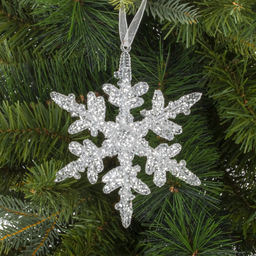 Украшение новогоднее "Снежинка", L12 W0,4 H14 см