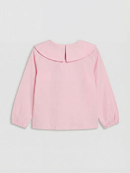 Kalp Nak??l? K?z ?ocuk Penye Ti??rt