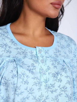 Ночная сорочка женская, цвет голубой