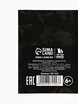 Тетради предметные, 48 л., набор из 10 шт. Мрамор - Artfox study фото 8