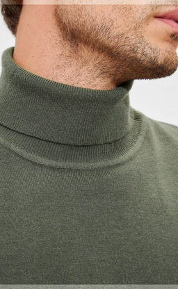 Водолазка мужская F321-15318 хаки - Fine joyce фото 4