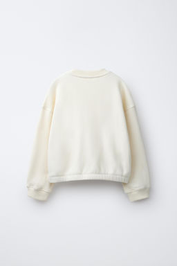 CONJUNTO SUDADERA Y BERMUDA TEXTO / Crudo - Zara фото 3