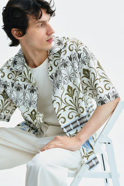 Camisa resort estampada Relaxed Fit - H&m фото 5