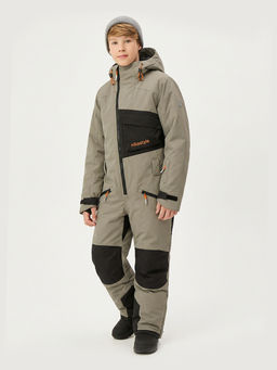 Комбинезон 8з2126 серый песок/черный