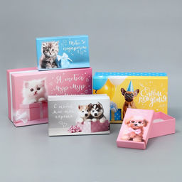 Набор коробок 10 в 1, упаковка подарочная, «Милые пожелания», 12×7×4 - 32.5×20×12.5 см