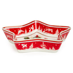 БЛЮДО LEFARD С НОВЫМ ГОДОМ! В ФОРМЕ ЗВЕЗДЫ 17,5*17,5*3,5 СМ КРАСНОЕ  фото 4