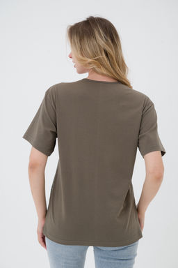 Футболка из кулирки унисекс Город хаки - Амадэль фото 5