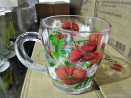 Кружка 340 мл BASIC - КРУГОВАЯ ДЕКОЛЬ- цветы/фрукты-ягоды/флора арт. 55531