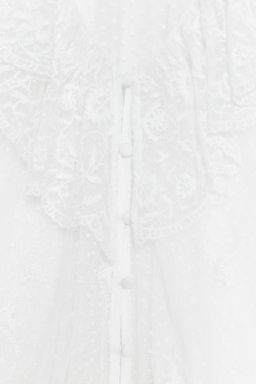 SEMI-SHEER ROMANTIC BLOUSE - Zara фото 16