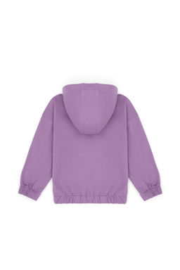 U. S. Polo Assn Сиреневый свитшот с капюшоном для девочки - U.s. polo assn фото 2