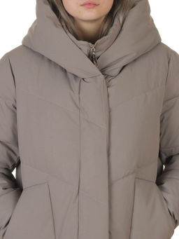 8836 GRAY Пальто зимнее женское (150 гр. холлофайбер)