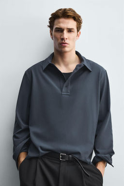 FLOWING POLO SHIRT - Zara фото 5