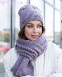 LS 52 PL 52 Комплект женский флис (колпак+шарф) (56-58)