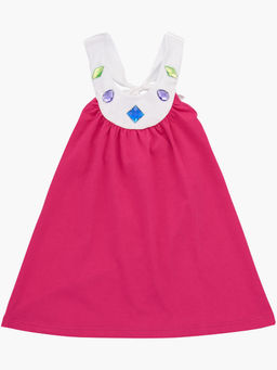 Сарафан с открытой спинкой на завязках UD 0168 малиновый - Mini maxi фото 2