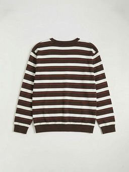 Bisiklet Yaka ?izgili Erkek ?ocuk Ti??rt