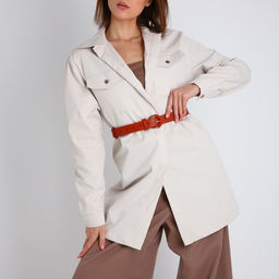 Ремень женский, ширина 3 см, винт, пряжка со вставкой, цвет рыжий - Simaland фото 2