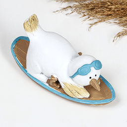 Фигурка полистоун TAKE IT EASY «Пингвин на борде», 14×5.5×7.5 см