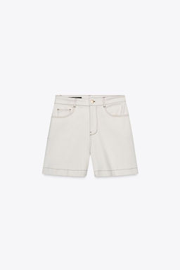 Z1975 DENIM MOM FIT BERMUDA SHORTS - Zara фото 4