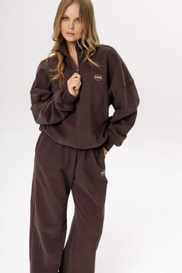 Джемпер Pirs 6530 коричневый с лого