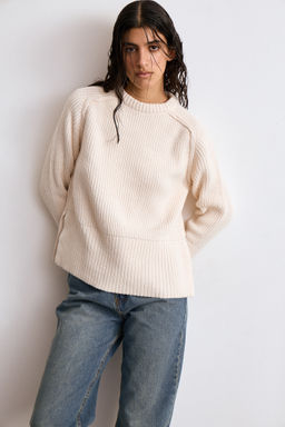 Джемпер вязанный с открытыми срезами - Mollis фото 4