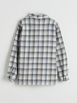 Ekose Erkek ?ocuk Gabardin G?mlek