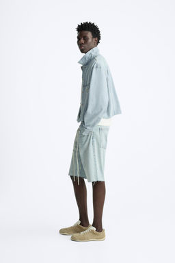 CROPPED FIT DENIM JACKET - Zara фото 4