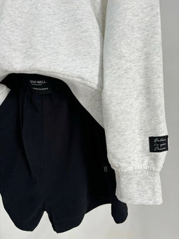 Свитшот для девочки 22-7633 св.серый - Mini maxi фото 7