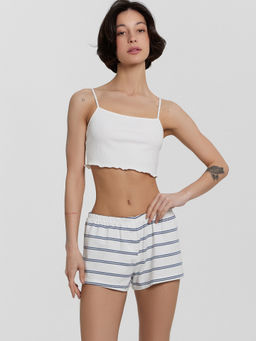 Шорты домашние женские в полоску