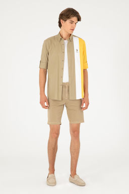 Мужские тканые шорты светло-хаки Неожиданная скидка в корзине - U.s. polo assn фото 3