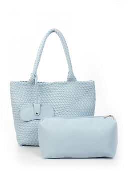 LACCOMA сумка СУ1033-голубой эко кожа хлопок фото 4