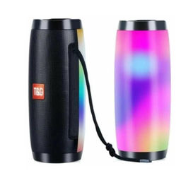 Портативная беспроводная Bluetooth-колонка с подсветкой и музыкой, FM-радио