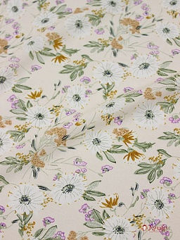 Штапель Летняя пора цв.телесно-бежевый, ш.1.42м, вискоза-100%, 90гр/м.кв