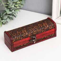 Шкатулка - купюрница дерево «Цветы», для денег, украшений, 6.5×20×7 см