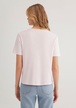 Pembe Tisort - Mavi фото 5