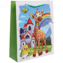 Цена за 12 шт. Пакет подарочный "Мультяшки" 26*32*10 см - АКЦИЯ