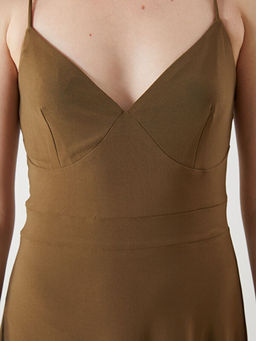 Kalp Yaka Ask?l? A Kesim Elbise