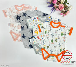 Боди с коротким рукавами для новорождённых 1 шт