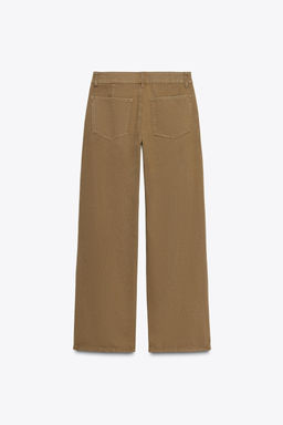 LOW-RISE CHINO TROUSERS