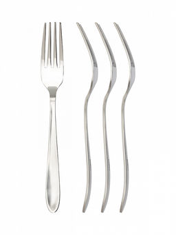 Набор столовых приборов 16 шт. серебро нержавеющая сталь - Lucky фото 6