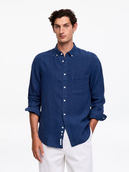 Camisa de lino holgada - H&m фото 5