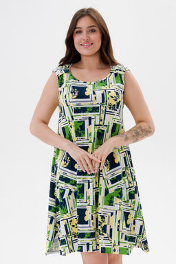 Платье женское из кулирки Кэтрин цитрусовый микс - Амадэль фото 13