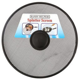 Блэк Крышка-сито Брызгоулавливатель д21см, металл/окрашенный, цвет - черный, ручка-кнопка пластмассовая, в п/эт пакете (Китай) - Домашняя мода фото 2