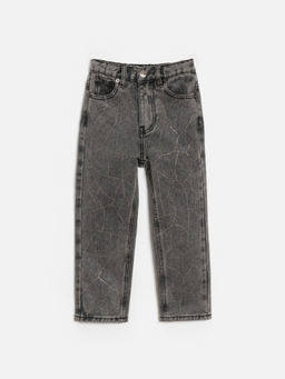 ACOOLA / Брюки джинсовые детские для девочек Olan1 серый