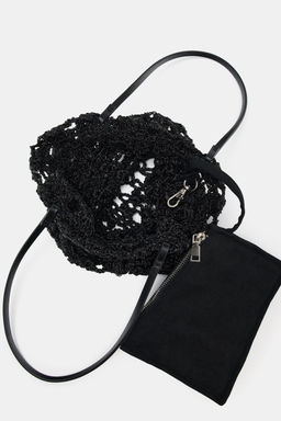 MINI SHOPPER CROCHET / Negro