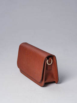 Сумка кожаная багет Deboro 30138 питон